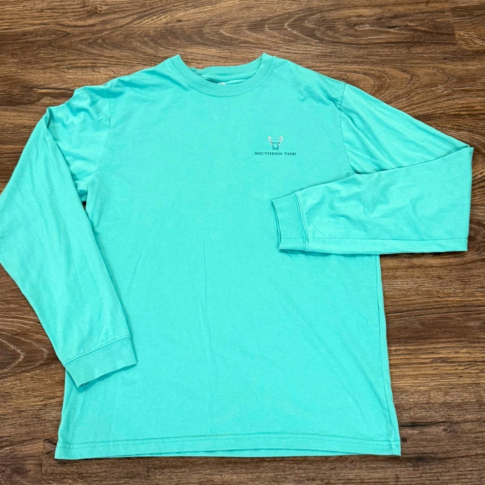 Southern Tide Men's Blue Ling Sleeve T Shirt Size Medium